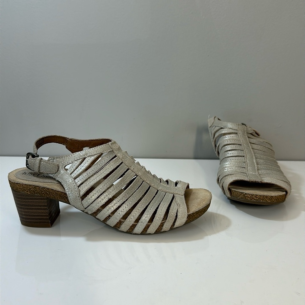 Josef Seibel Sunny 01 Nature Heeled Sandals Size 37(6.5)